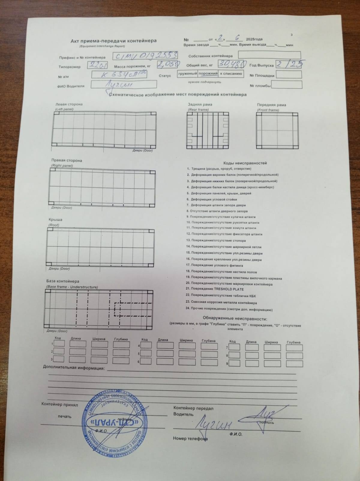 Морской контейнер CIMU0192553